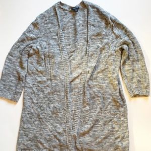 Torrid grey knit 1/2 sleeve cardigan